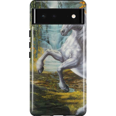 Unicorn of the Willow by Ed Beard Jr Pixel Cases